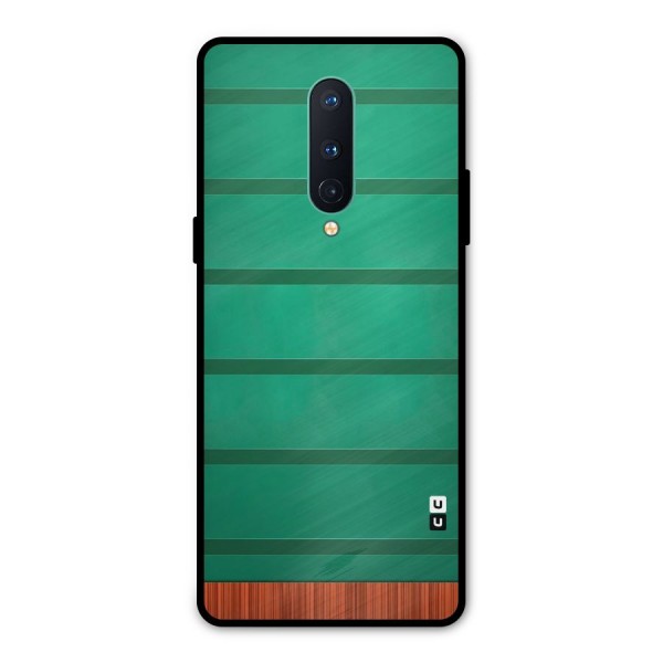 Green Wood Stripes Metal Back Case for OnePlus 8
