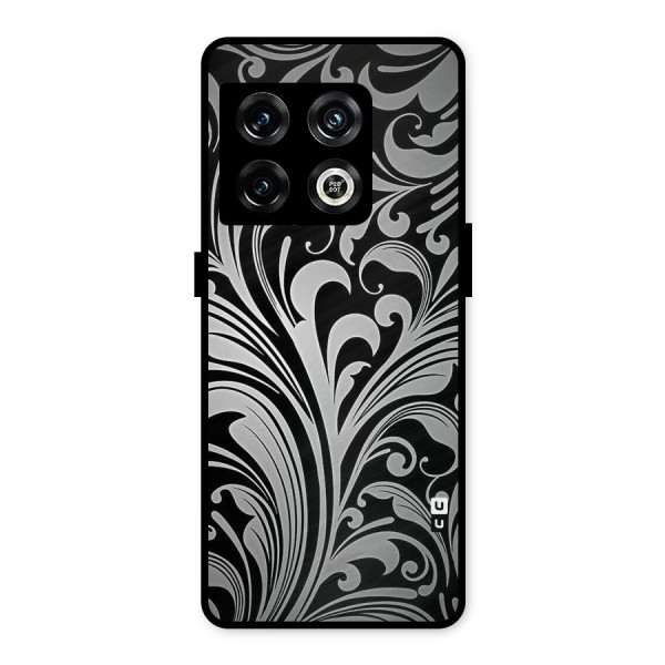 Grey Beauty Pattern Metal Back Case for OnePlus 10 Pro 5G