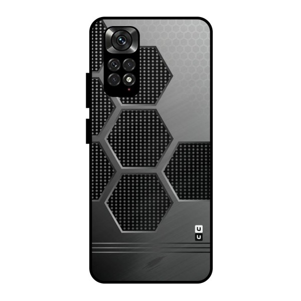 Grey Black Hexa Metal Back Case for Redmi Note 11 Pro Plus 5G