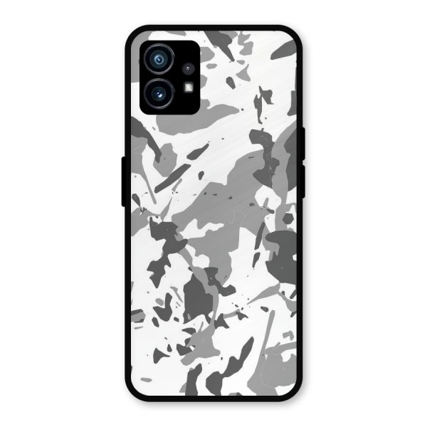Grey Camouflage Army Metal Back Case for Nothing Phone 1