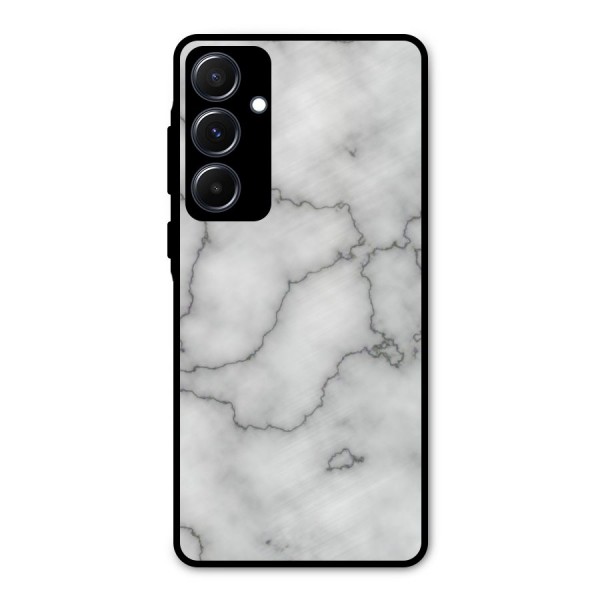 Grey Marble Metal Back Case for Galaxy A55