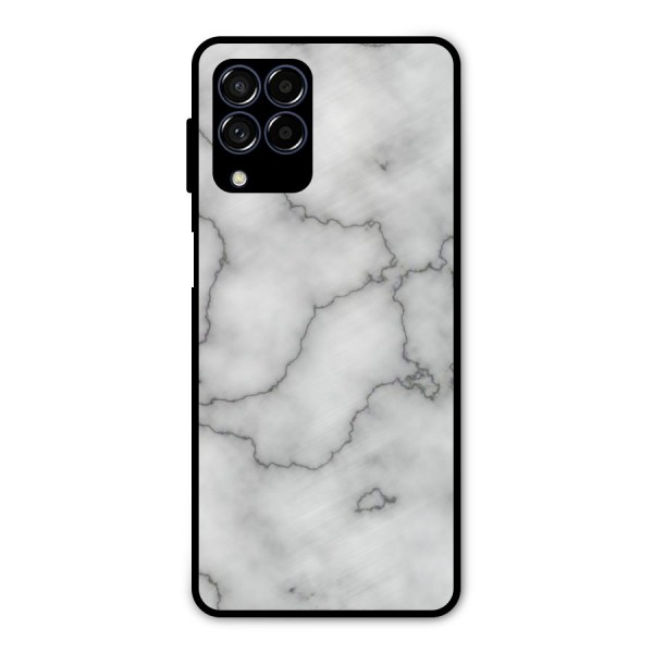 Grey Marble Metal Back Case for Galaxy M53 5G
