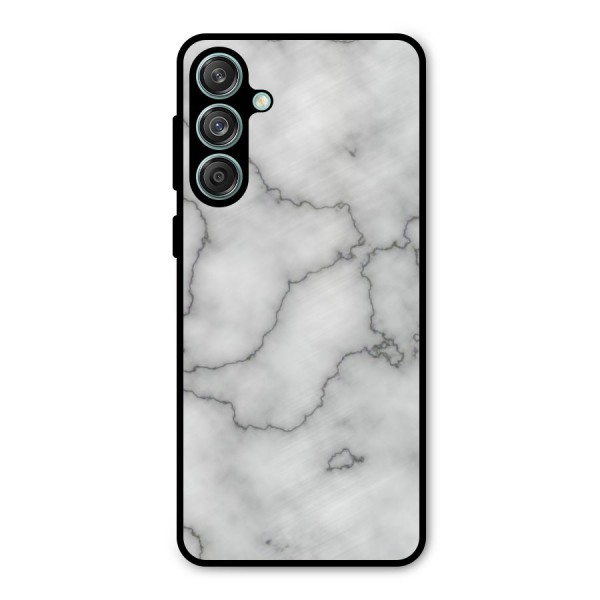 Grey Marble Metal Back Case for Galaxy M55 5G