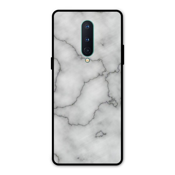 Grey Marble Metal Back Case for OnePlus 8