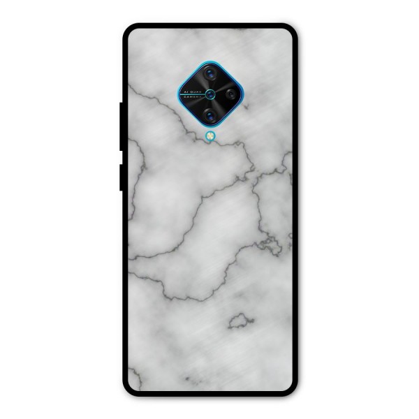 Grey Marble Metal Back Case for Vivo S1 Pro