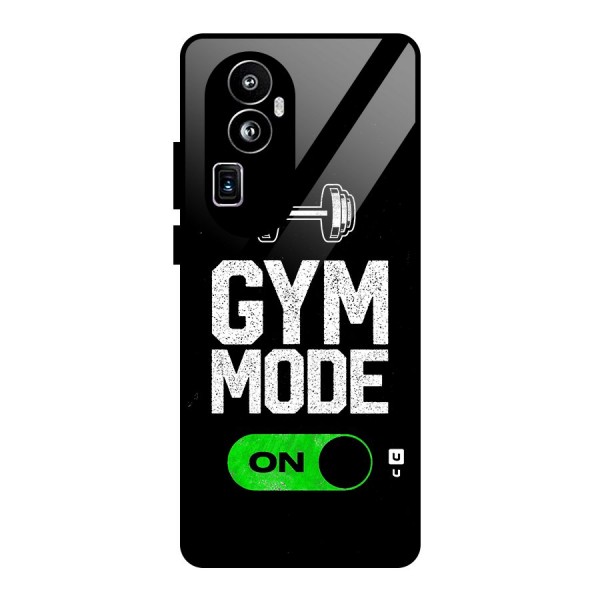 Gym Mode On Glass Back Case for Oppo Reno10 Pro Plus