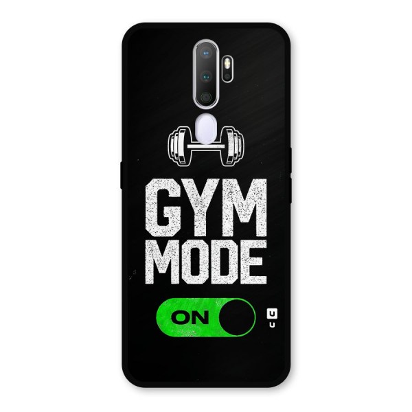 Gym Mode On Metal Back Case for Oppo A9 (2020)
