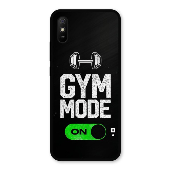 Gym Mode On Metal Back Case for Redmi 9i