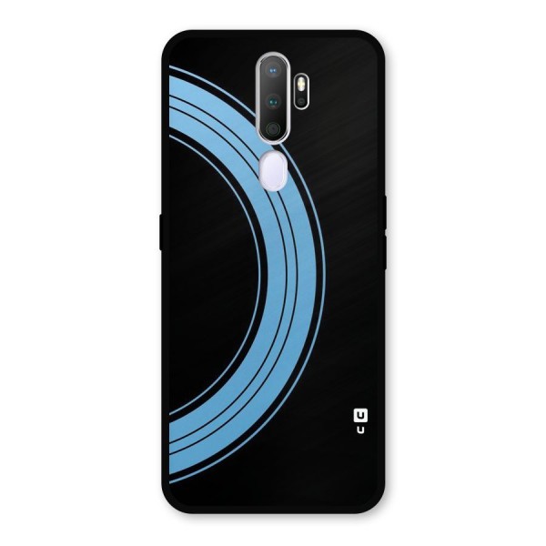 Half Circles Metal Back Case for Oppo A9 (2020)