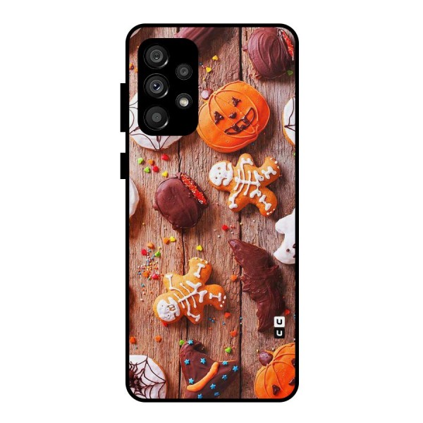 Halloween Chocolates Metal Back Case for Galaxy A73 5G