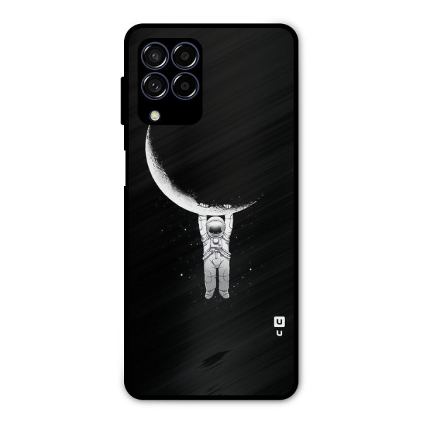 Hanging Astronaut Metal Back Case for Galaxy M53 5G