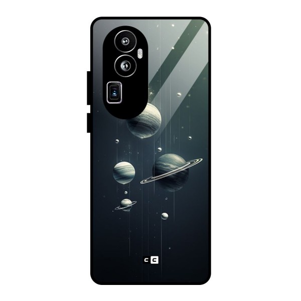 Hanging Planets Glass Back Case for Oppo Reno10 Pro Plus