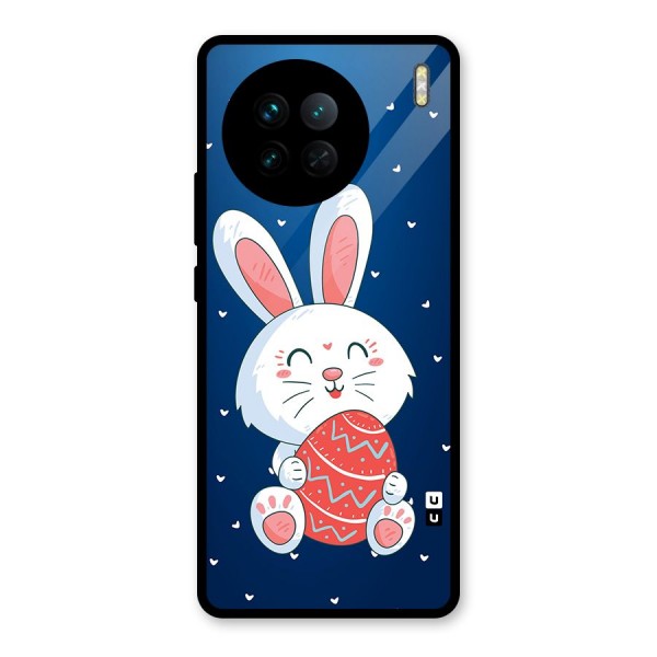 Happy Festive Bunny Glass Back Case for Vivo X90