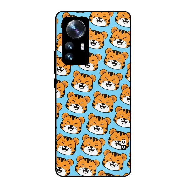 Happy Kitten Pattern Metal Back Case for Xiaomi 12 Pro