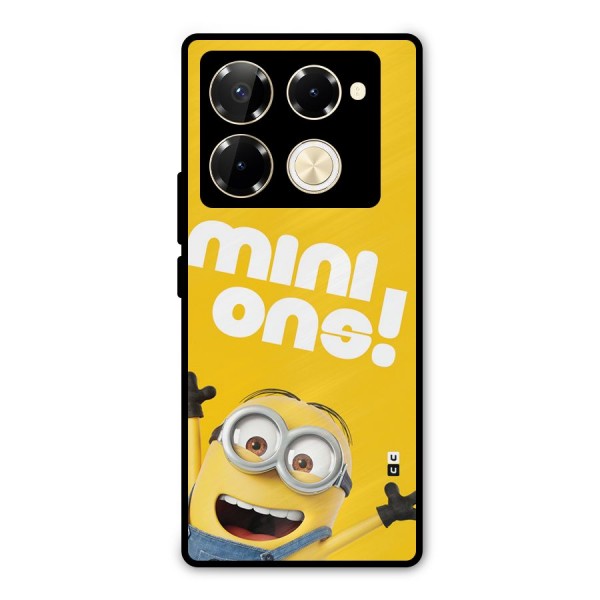Happy Minion Metal Back Case for Infinix Note 40 Pro
