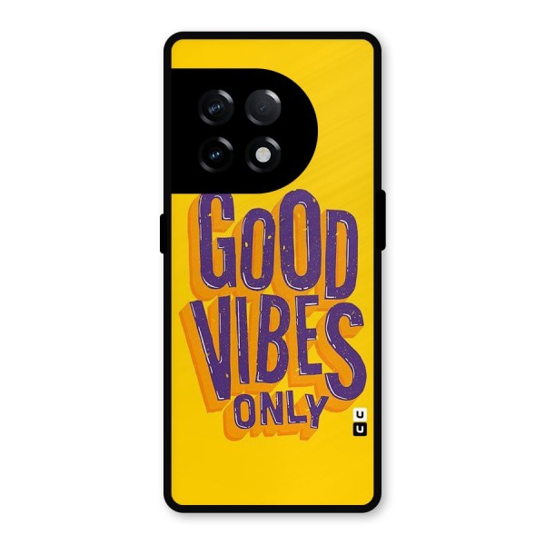 Happy Vibes Only Metal Back Case for OnePlus 11R