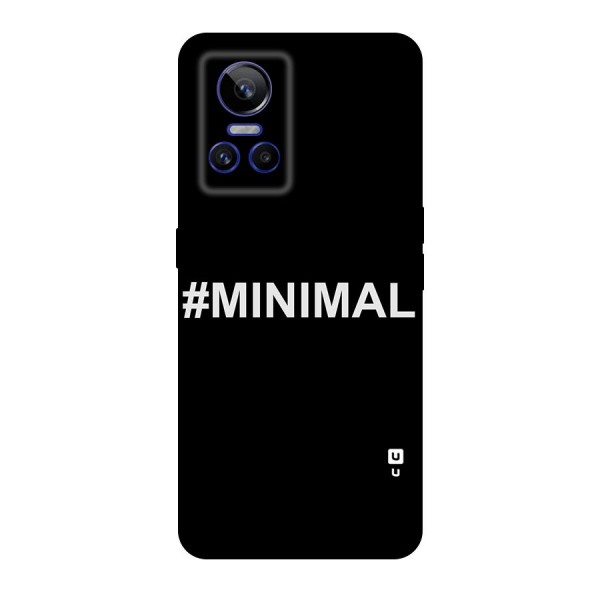 Hashtag Minimal Black Original Polycarbonate Back Case for Realme GT Neo 3