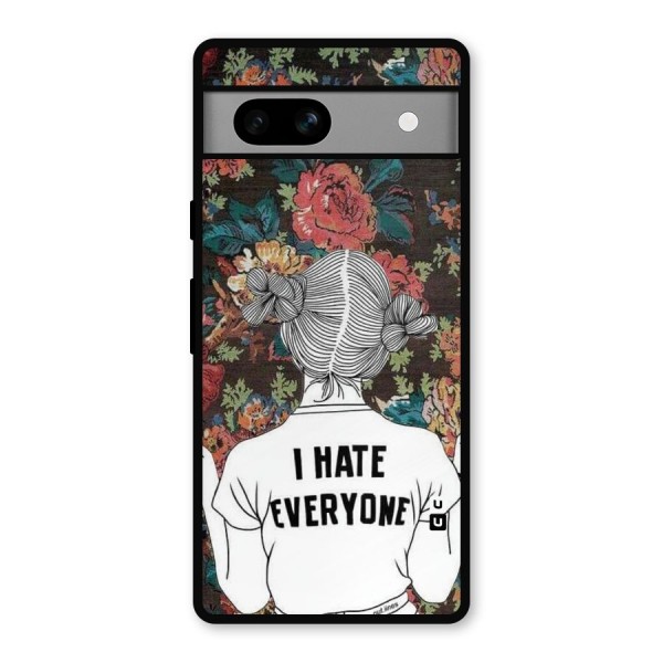 Hate Everyone Metal Back Case for Google Pixel 7a