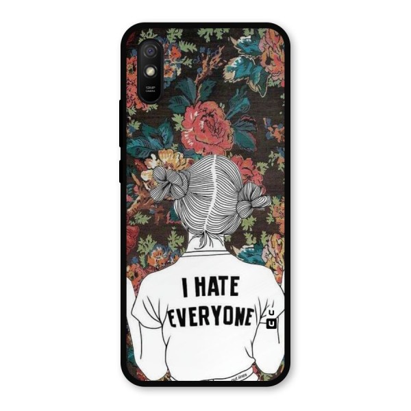 Hate Everyone Metal Back Case for Redmi 9i