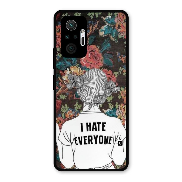 Hate Everyone Metal Back Case for Redmi Note 10 Pro