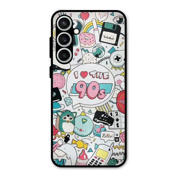 Heart 90s Metal Back Case for Galaxy S23 FE