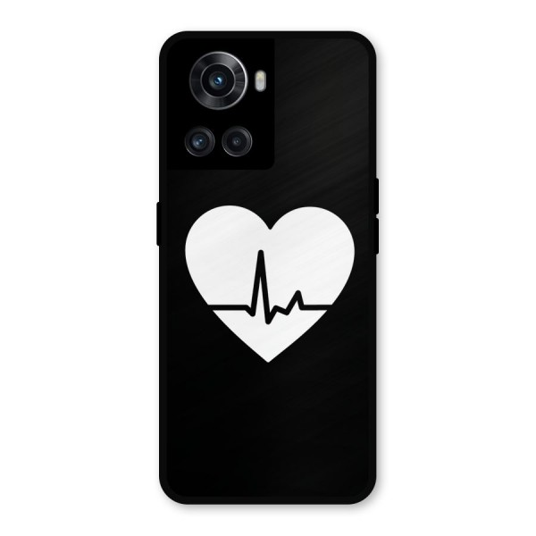 Heart Beat Metal Back Case for OnePlus 10R