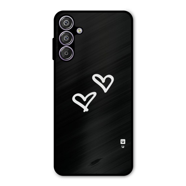 Hearts Love Metal Back Case for Galaxy F15