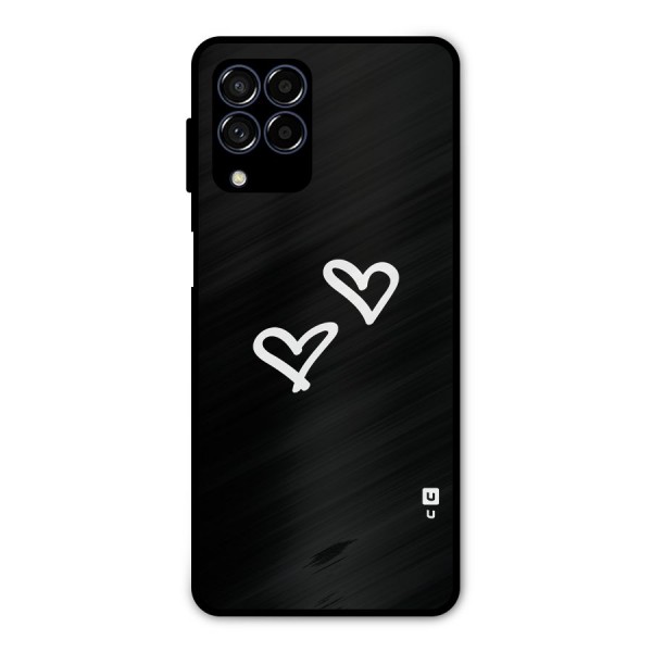 Hearts Love Metal Back Case for Galaxy M53 5G