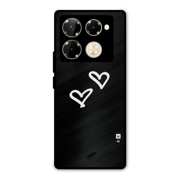 Hearts Love Metal Back Case for Infinix Note 40 Pro