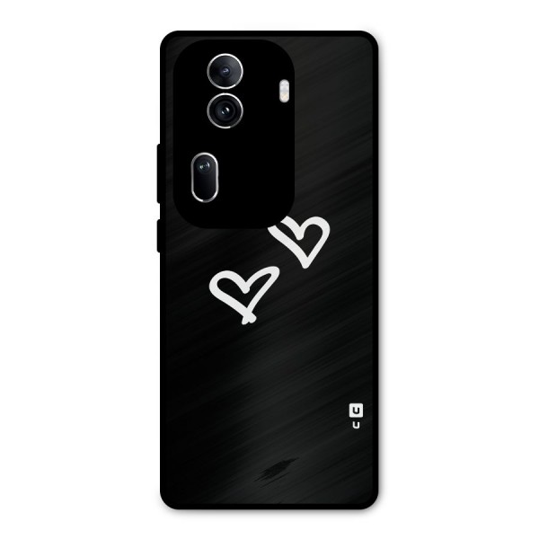 Hearts Love Metal Back Case for Oppo Reno11 Pro 5G