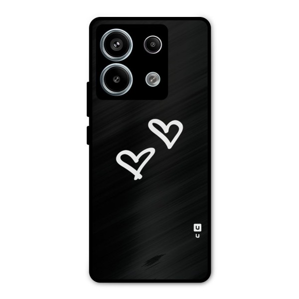 Hearts Love Metal Back Case for Redmi Note 13 Pro 5G