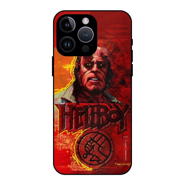 Hellboy Artwork Metal Back Case for iPhone 14 Pro Max