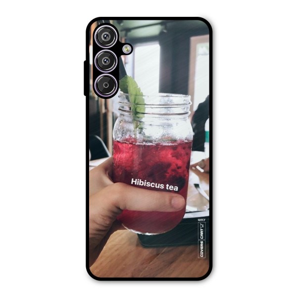 Hibiscus Tea Metal Back Case for Galaxy F15