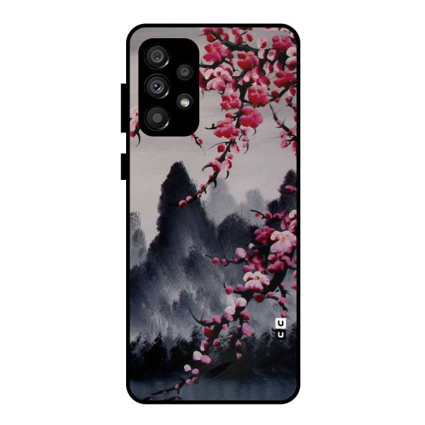 Hills And Blossoms Metal Back Case for Galaxy A73 5G
