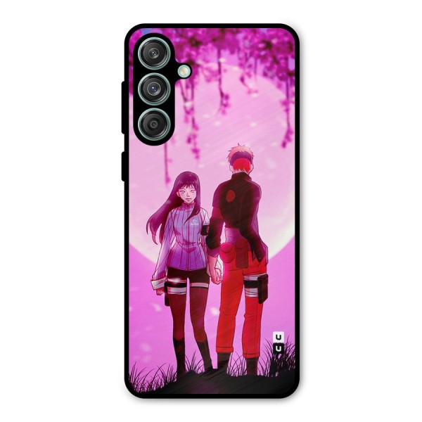 Hinata Holding Hand Metal Back Case for Galaxy M55 5G