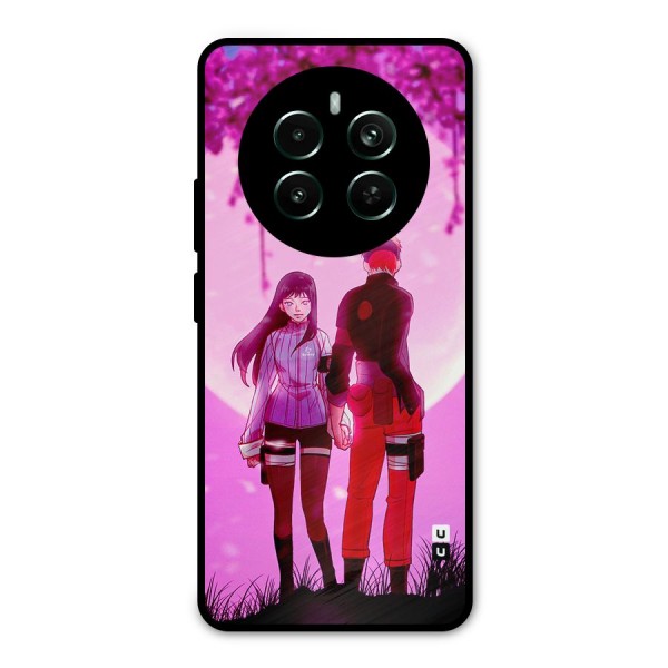 Hinata Holding Hand Metal Back Case for Realme 12 Plus