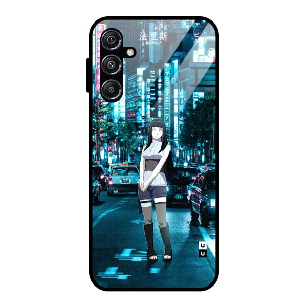 Hinata On Streets Glass Back Case for Galaxy M34 5G