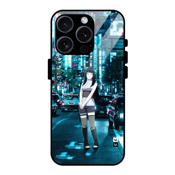 Hinata On Streets Glass Back Case for iPhone 15 Pro