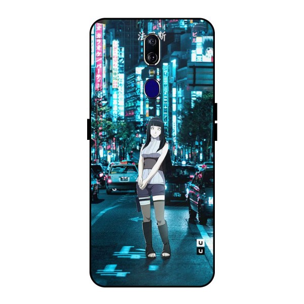 Hinata On Streets Metal Back Case for Oppo F11