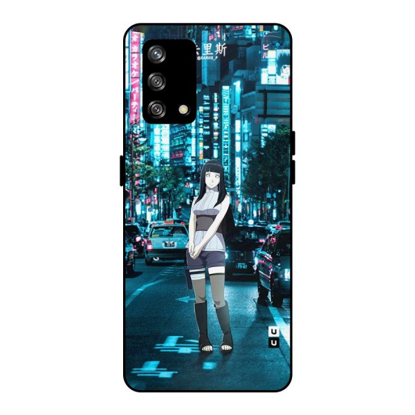 Hinata On Streets Metal Back Case for Oppo F19