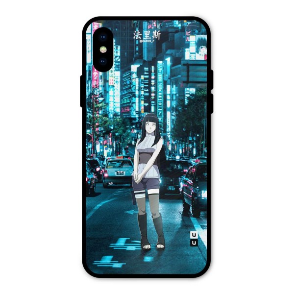 Hinata On Streets Metal Back Case for iPhone X