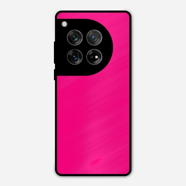 Hot Pink Metal Back Case for OnePlus 12