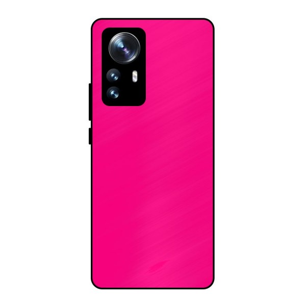 Hot Pink Metal Back Case for Xiaomi 12 Pro