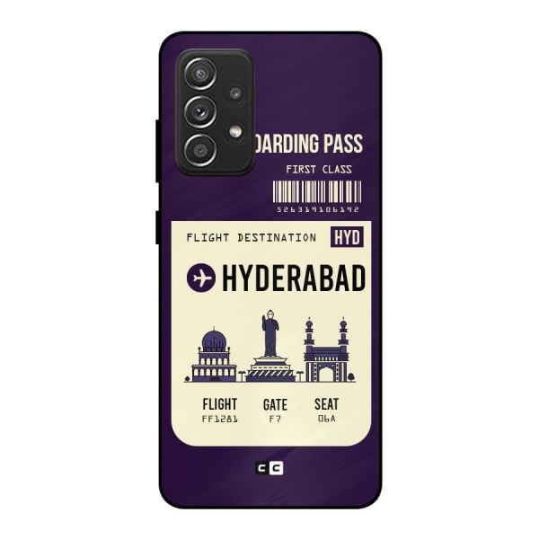 Hyderabad Boarding Pass Metal Back Case for Galaxy A52s 5G