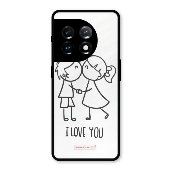 I Love You Metal Back Case for OnePlus 11