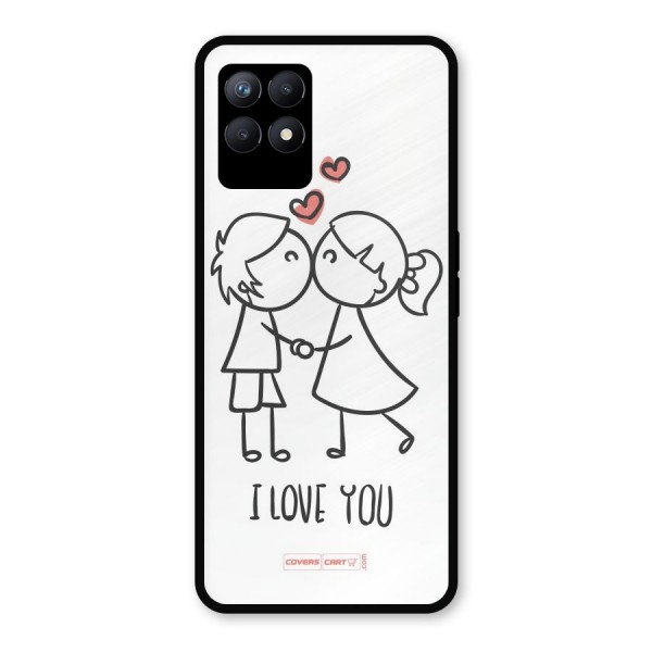 I Love You Metal Back Case for Realme Narzo 50