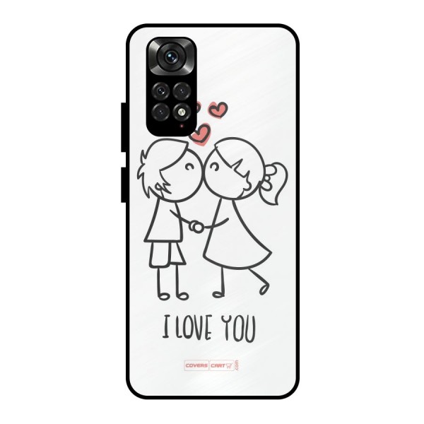 I Love You Metal Back Case for Redmi Note 11 Pro