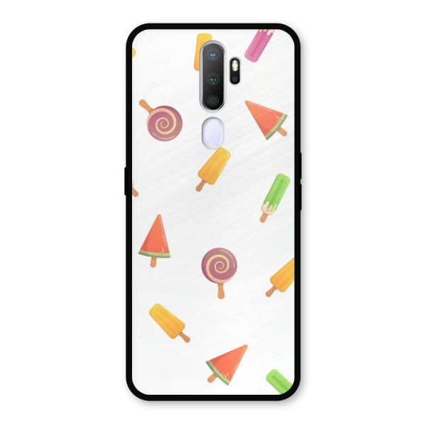 Ice Cream Colors Metal Back Case for Oppo A9 (2020)