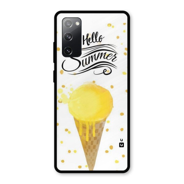 Ice Cream Summer Metal Back Case for Galaxy S20 FE