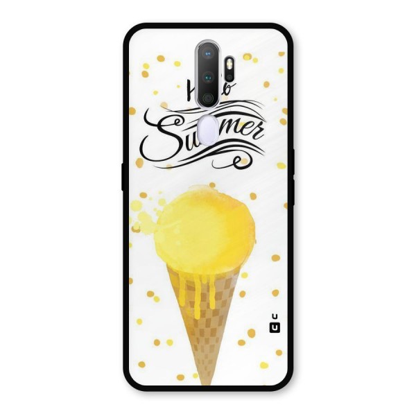 Ice Cream Summer Metal Back Case for Oppo A9 (2020)